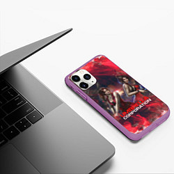 Чехол iPhone 11 Pro матовый UMBRELLA CORP АМБРЕЛЛА КОРП RESIDENT EVIL, цвет: 3D-фиолетовый — фото 2