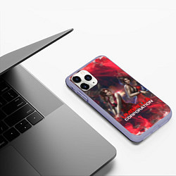 Чехол iPhone 11 Pro матовый UMBRELLA CORP АМБРЕЛЛА КОРП RESIDENT EVIL, цвет: 3D-светло-сиреневый — фото 2