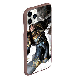 Чехол iPhone 11 Pro матовый Космодесантник в деле Арт, цвет: 3D-коричневый — фото 2