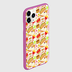 Чехол iPhone 11 Pro матовый Продукты Питания, цвет: 3D-фиолетовый — фото 2