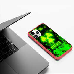 Чехол iPhone 11 Pro матовый НОВЫЙ ГОД В СТАЛКЕР ОГОНЬ 2022 STALKER NUCLEAR WIN, цвет: 3D-красный — фото 2