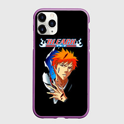 Чехол iPhone 11 Pro матовый Ичиго Куросаки - Блич, цвет: 3D-фиолетовый