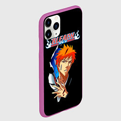 Чехол iPhone 11 Pro матовый Ичиго Куросаки - Блич, цвет: 3D-фиолетовый — фото 2