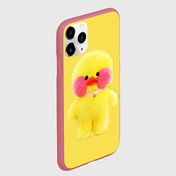 Чехол iPhone 11 Pro матовый УТЯ УТЕНОК ЛАЛАФАНФАН, цвет: 3D-малиновый — фото 2