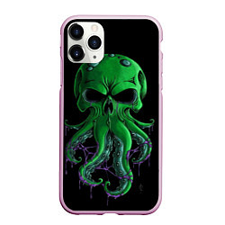 Чехол iPhone 11 Pro матовый 3D морской житель, цвет: 3D-розовый