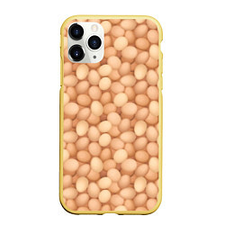 Чехол iPhone 11 Pro матовый Куриные Яйца, цвет: 3D-желтый