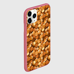 Чехол iPhone 11 Pro матовый Орехи Фундук, цвет: 3D-малиновый — фото 2