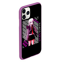 Чехол iPhone 11 Pro матовый Кёко Киригири - Danganronpa, цвет: 3D-фиолетовый — фото 2