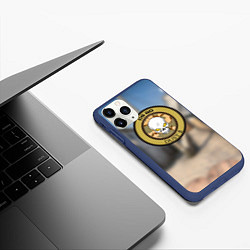 Чехол iPhone 11 Pro матовый CS GO dust 2, цвет: 3D-тёмно-синий — фото 2