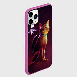 Чехол iPhone 11 Pro матовый Stray: Wandering Cat, цвет: 3D-фиолетовый — фото 2