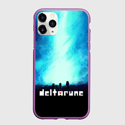 Чехол iPhone 11 Pro матовый DELTARUNE ГЕРОИ ИГРЫ, цвет: 3D-фиолетовый