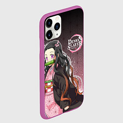 Чехол iPhone 11 Pro матовый НЕЗУКО NEZUKO SLAYER, цвет: 3D-фиолетовый — фото 2