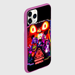 Чехол iPhone 11 Pro матовый Five nights at freddys security breach, цвет: 3D-фиолетовый — фото 2