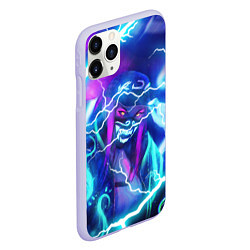 Чехол iPhone 11 Pro матовый KDA FLASHLIGHT NEON КДА В МАСКЕ LEAGUE OF LEGENDS, цвет: 3D-светло-сиреневый — фото 2