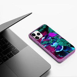 Чехол iPhone 11 Pro матовый KDA NEON DRAGONS LEAGUE OF LEGENDS НЕОНОВЫЕ ДРАКОН, цвет: 3D-фиолетовый — фото 2