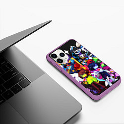 Чехол iPhone 11 Pro матовый DELTARUNE UNDERTALE, цвет: 3D-фиолетовый — фото 2