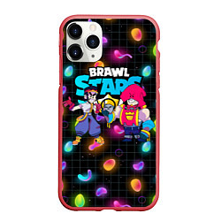 Чехол iPhone 11 Pro матовый ФЭНГ И ГРОМ BRAWL STARSг, цвет: 3D-красный