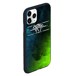 Чехол iPhone 11 Pro матовый Stray: Green, цвет: 3D-черный — фото 2