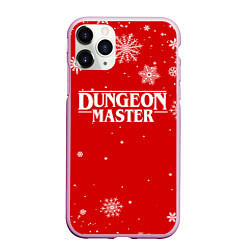 Чехол iPhone 11 Pro матовый ГАЧИМУЧИ DUNGEON MASTER НОВОГОДНИЙ, цвет: 3D-розовый