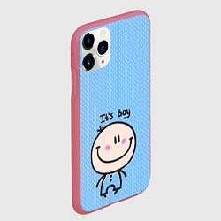 Чехол iPhone 11 Pro матовый Its boy, цвет: 3D-малиновый — фото 2