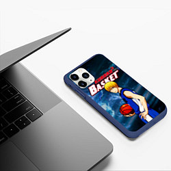 Чехол iPhone 11 Pro матовый Kuroko no Basuke, Kise Ryota Рёта Кисе, цвет: 3D-тёмно-синий — фото 2