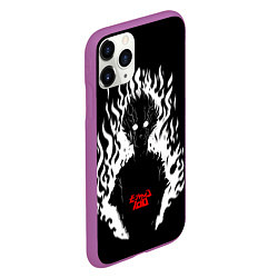 Чехол iPhone 11 Pro матовый Демонический Кагеяма Mob Psycho 100, цвет: 3D-фиолетовый — фото 2