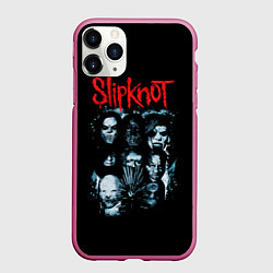 Чехол iPhone 11 Pro матовый Банда Слипов, цвет: 3D-малиновый