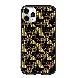 Чехол iPhone 11 Pro матовый Русская Символика СССР, цвет: 3D-черный