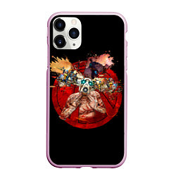 Чехол iPhone 11 Pro матовый Бордерлендс art, цвет: 3D-розовый