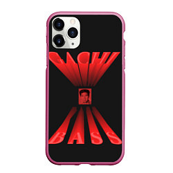 Чехол iPhone 11 Pro матовый Gachi Bass VAN, цвет: 3D-малиновый