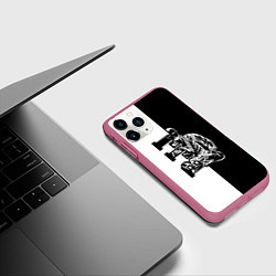 Чехол iPhone 11 Pro матовый BJJ, цвет: 3D-малиновый — фото 2