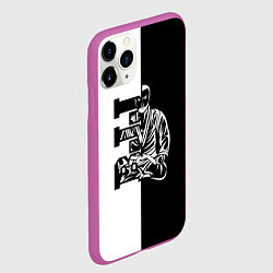 Чехол iPhone 11 Pro матовый BJJ, цвет: 3D-фиолетовый — фото 2
