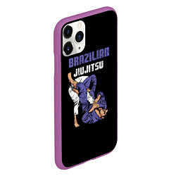 Чехол iPhone 11 Pro матовый BRAZILIAN JIU JITSU - BJJ, цвет: 3D-фиолетовый — фото 2