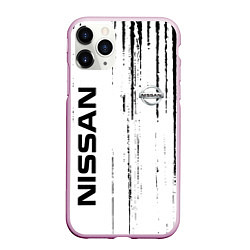 Чехол iPhone 11 Pro матовый Nissan ниссан,, цвет: 3D-розовый
