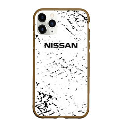 Чехол iPhone 11 Pro матовый Nissan ниссан, цвет: 3D-коричневый