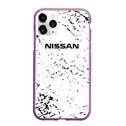 Чехол iPhone 11 Pro матовый Nissan ниссан, цвет: 3D-фиолетовый