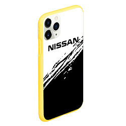Чехол iPhone 11 Pro матовый Nissan ниссан, цвет: 3D-желтый — фото 2