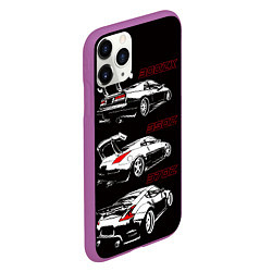 Чехол iPhone 11 Pro матовый NISSAN 300 ZX 350Z 370Z JDM STYLE, цвет: 3D-фиолетовый — фото 2