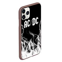 Чехол iPhone 11 Pro матовый ACDC Fire, цвет: 3D-коричневый — фото 2