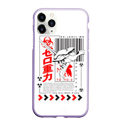 Чехол iPhone 11 Pro матовый Neon Genesis Evangelion - Модуль 01, цвет: 3D-светло-сиреневый