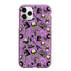 Чехол iPhone 11 Pro матовый Rock n Roll alive!, цвет: 3D-фиолетовый