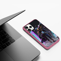 Чехол iPhone 11 Pro матовый ARCANE JINX League Of Legends, цвет: 3D-малиновый — фото 2