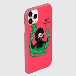 Чехол iPhone 11 Pro матовый Вайпер art, цвет: 3D-малиновый — фото 2