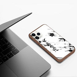 Чехол iPhone 11 Pro матовый Чёрный клевер black clover,, цвет: 3D-коричневый — фото 2