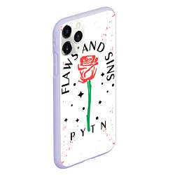 Чехол iPhone 11 Pro матовый Payton moormeier tiktoks, цвет: 3D-светло-сиреневый — фото 2