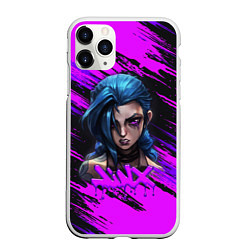 Чехол iPhone 11 Pro матовый Arcane League Of Legends JINX ДЖИНКС, цвет: 3D-белый