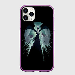Чехол iPhone 11 Pro матовый Улькиорра art Блич, цвет: 3D-фиолетовый
