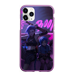 Чехол iPhone 11 Pro матовый Джинкс Паудер - Jinx Powder, цвет: 3D-фиолетовый