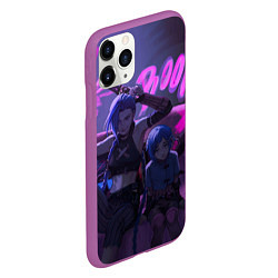 Чехол iPhone 11 Pro матовый Джинкс Паудер - Jinx Powder, цвет: 3D-фиолетовый — фото 2