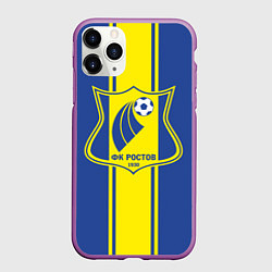 Чехол iPhone 11 Pro матовый ФК - Ростов, цвет: 3D-фиолетовый